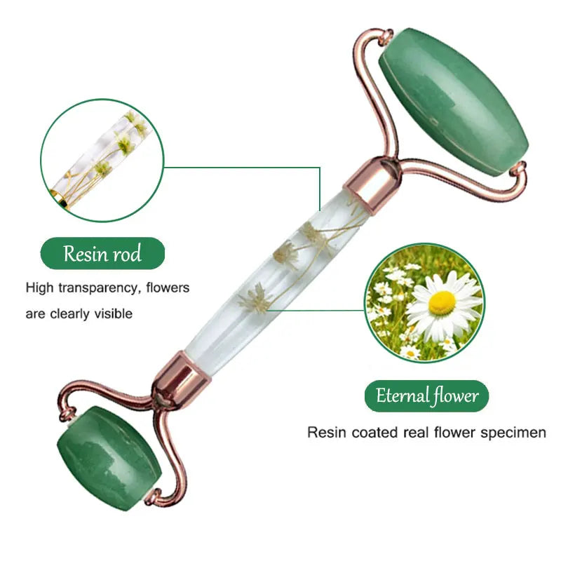Natural Gouache Stone Facial Jade Roller