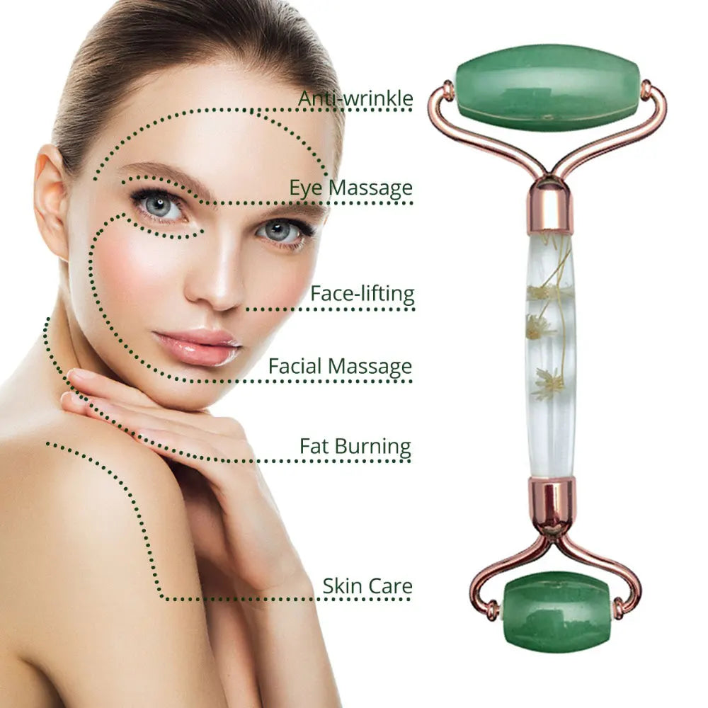 Natural Gouache Stone Facial Jade Roller