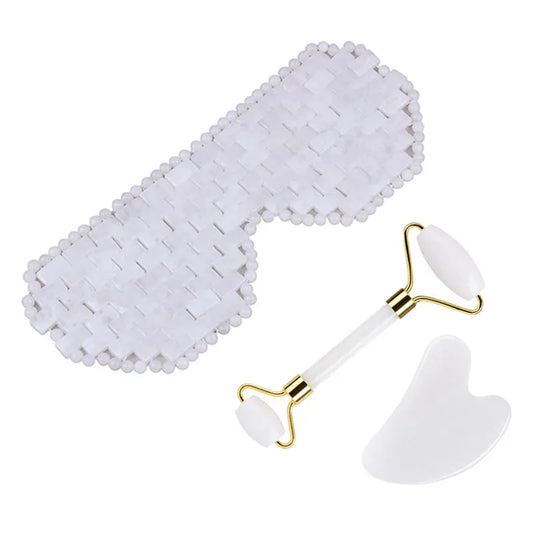 Natural Stone Cold Therapy Eye Curtain Jade Roller